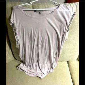 Rhinestone sleeve top